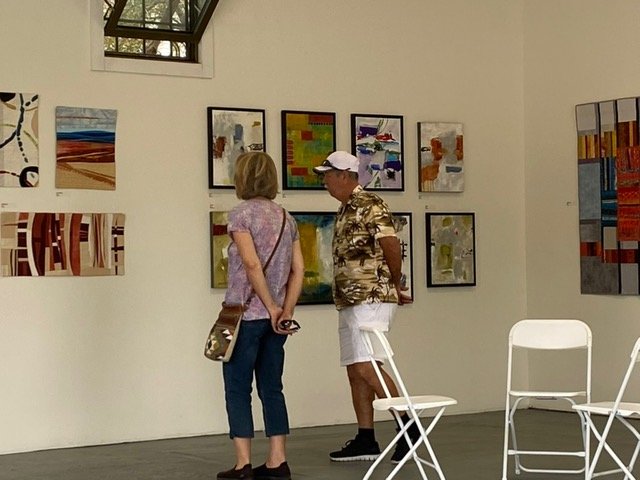 Viewers at the Community Arts Workshop One-Day Show in Santa Barbara Viewers at the Community Arts Workshop One-Day Show in Santa Barbara